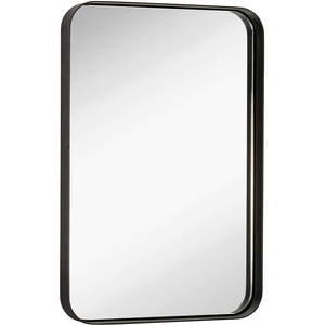 Jinghu Hot Sale Metal Aluminum Alloy Frame Mirror Bronze Round Rectangle Shape Espejo Decorativo Home Decor Mirror