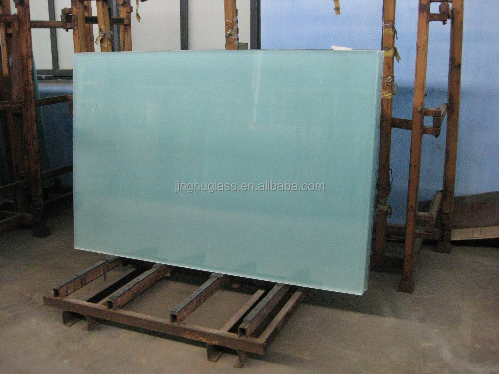 cheap price 10 mm 12 mm flat tempered frosted glass for kitchen cabinet doors