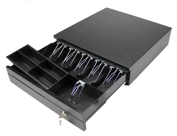 5bills 3coins 1 Check trough supermarket electronic cash register machine cash drawer for sale