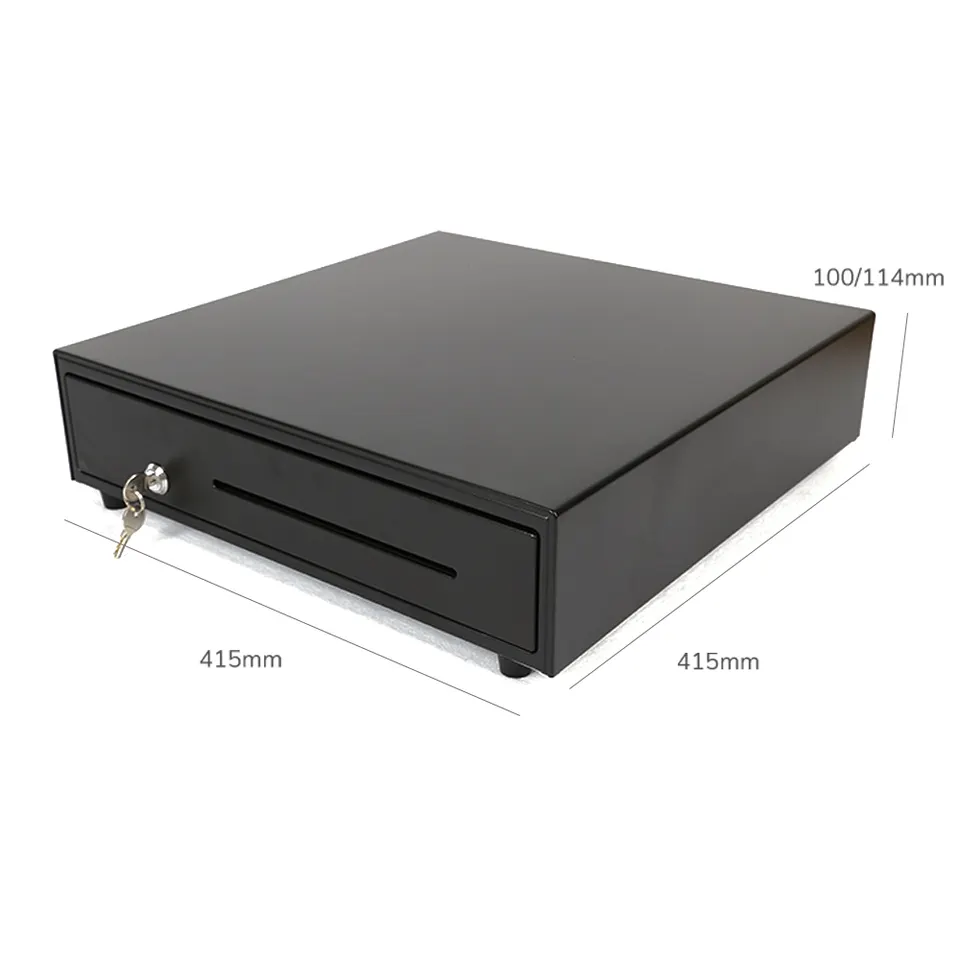 Iron Case Pos System Cash drawer 5 Bill Trays 8 Coin Trays Slots Combinations Removable Base Cash Storage Box for Supermarket