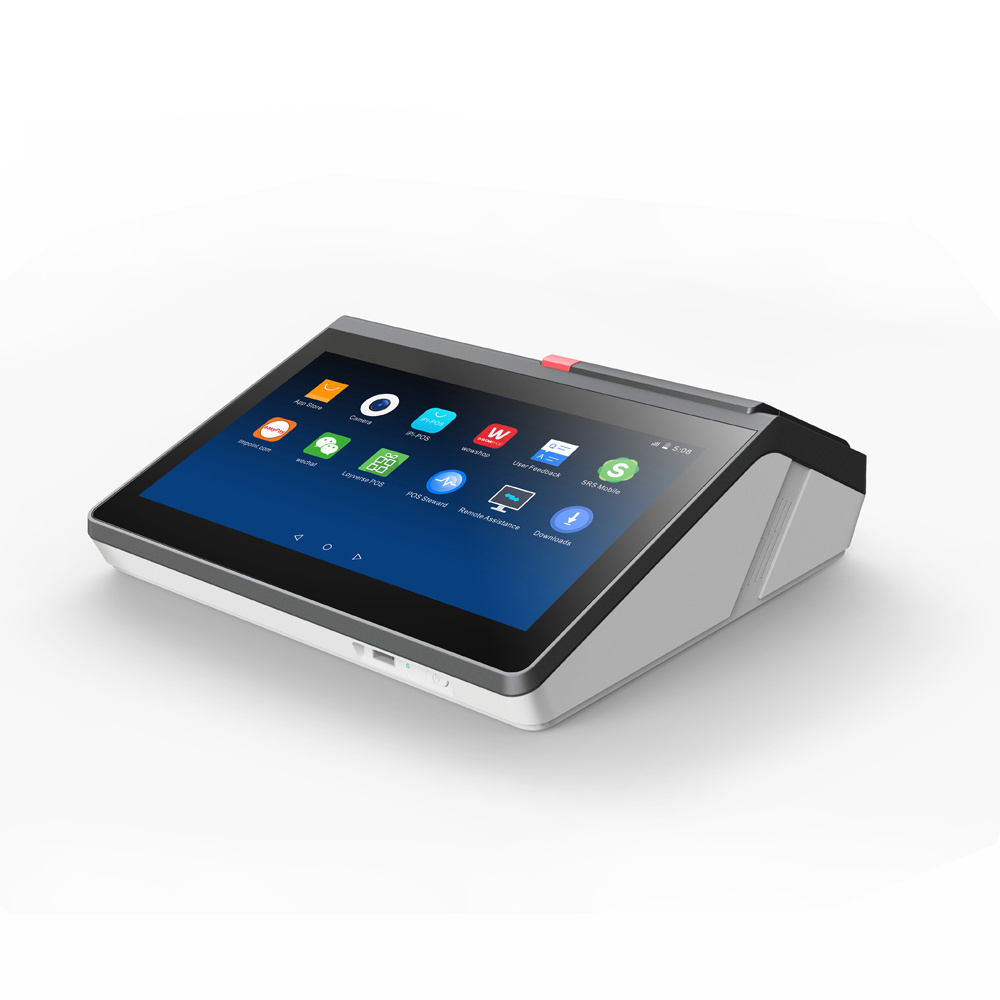 China Factory 11.6 inch pos terminal  with built-in 58/80mm printer all in one pos  NFC Supermarket  Machine