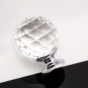 50mm Large Crystal Knob for Door and furniture in Living Room Zinc alloy hardware