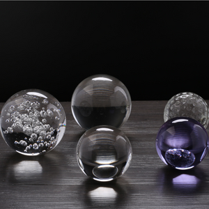 Transparent k9 solid glass 3d laser engraving crystal glass ball sphere