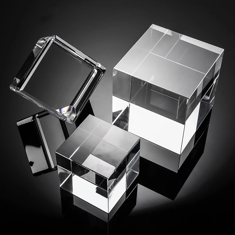 wholesale 3D Laser Crystal Blank Cube Block Glass Paperweight K9 Crystal Cube