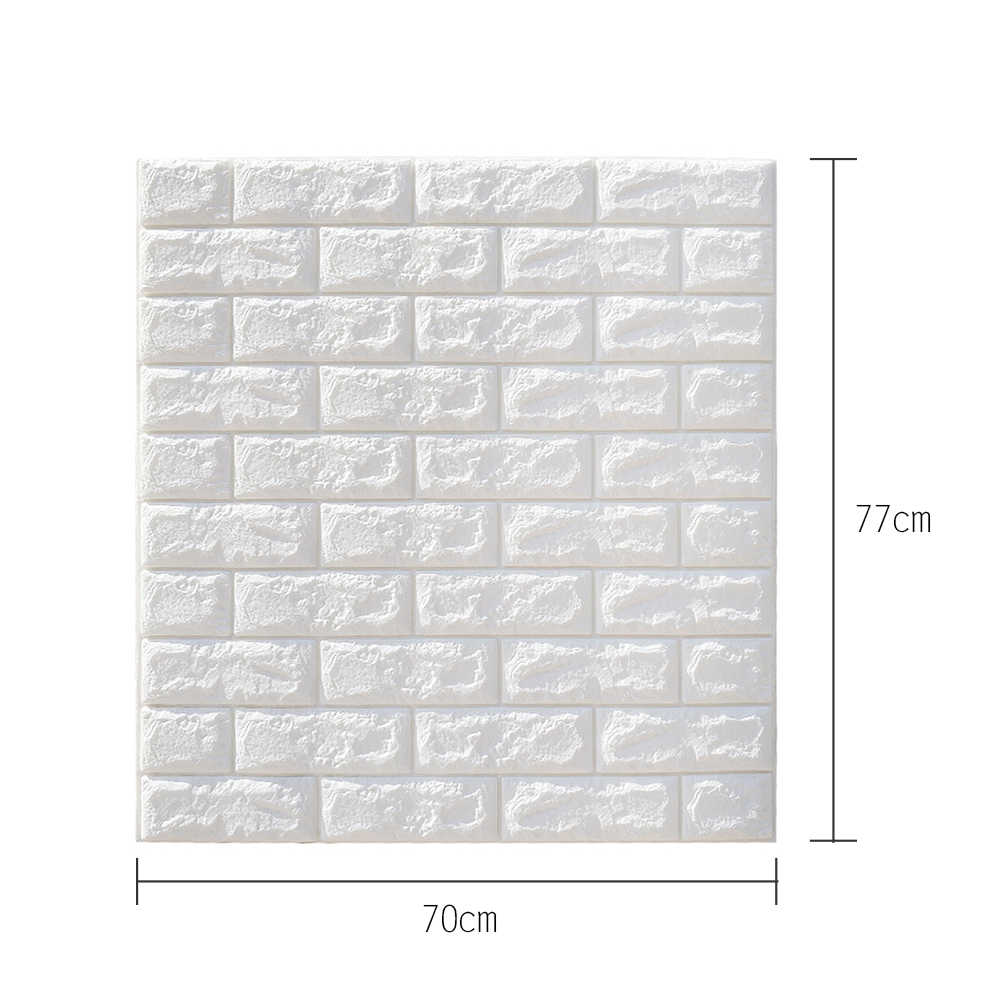 Self adhesive peel and stick wall sticker home decoration brick foam wall sticker luxury 3d self adhesive wallpaper