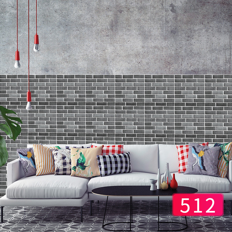 Waterproof Hot selling FOAM self-adhesive waterproof wallpaper 3D design stone wall brick Sticker