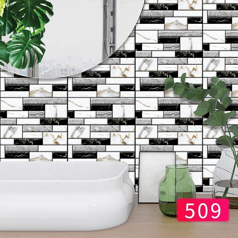 Adhesive 3d brick pe wallpaper 3d pvc wall sticker peel and stick wallpaper