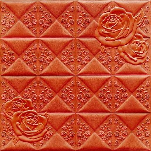 Custom Full Colors 3D Brick PE Foam Wall Panel 3D Brick Wallpaper/stickers