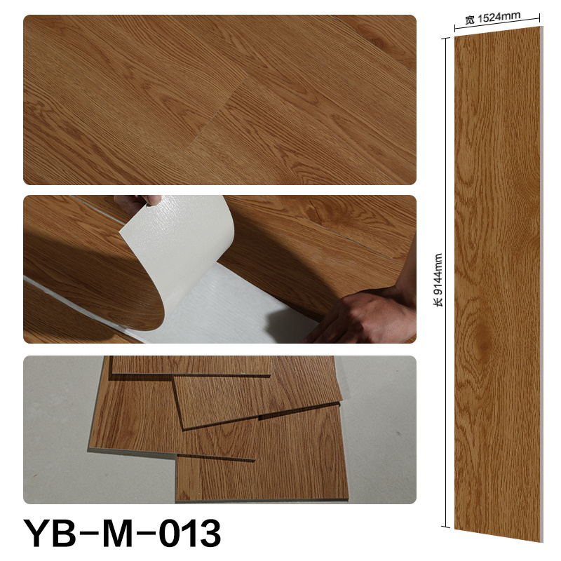 Waterproof peel and stick easy installation self adhesive wooden style vinyl pvc comfortable flooring lvt flooring plank