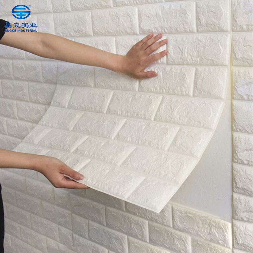 Beautiful home decor wallpaper 3d brick  foam wall paper