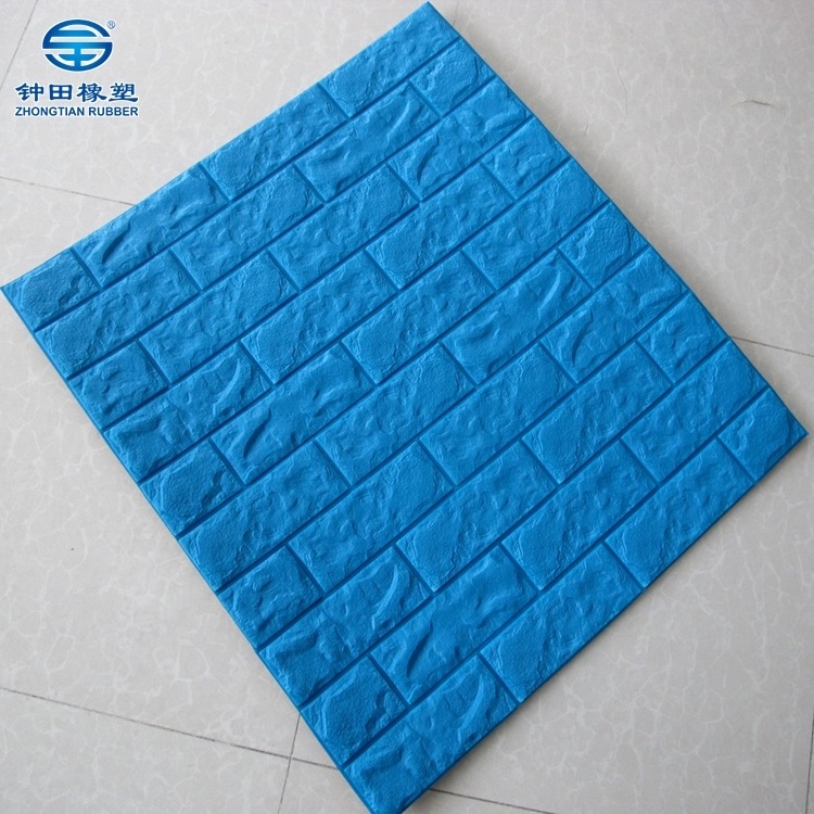 DIY heat insulation foam wall covering 3d tiles waterproof 3D brick wall paper