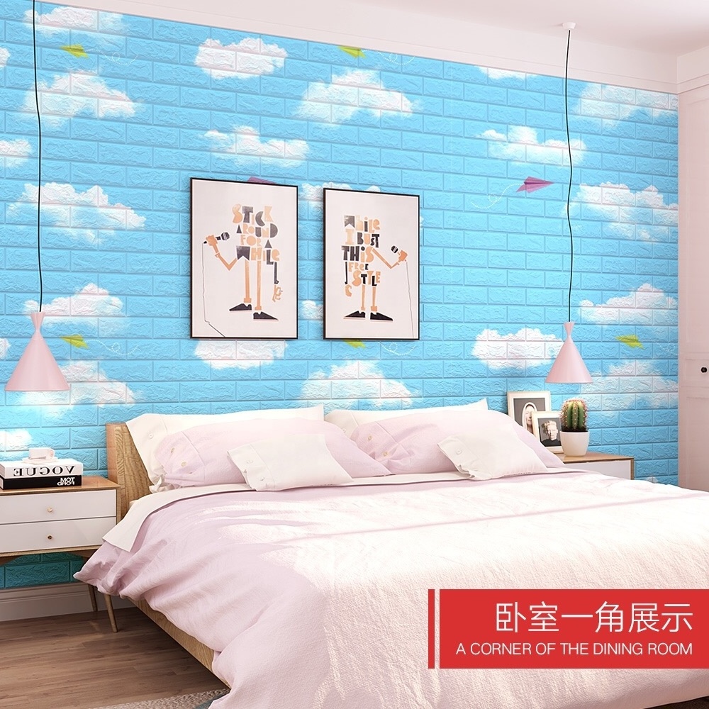 3D Brick Wallpaper wall panel Pe Foam Wall paper papierpeint 3d