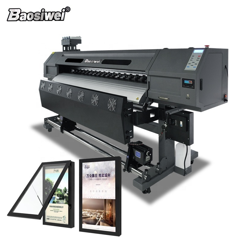 Baosiwei 1.8m tarpaulin advertising printer large format eco-solvent printing machine outdoor banner pvc eco solvent printer i32