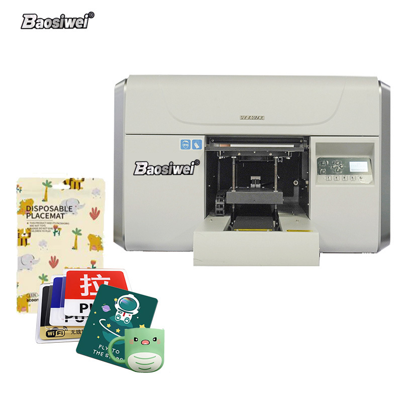 Baosiwei Refinecolor High Efficiency A3 UV Inkjet Printers Cell Phone Case Printer Logo Digital Flatbed Printing Machine