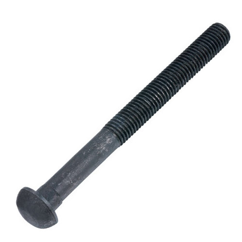 Carbon steel HDG flat head round retaining cotter pin bolt with hole