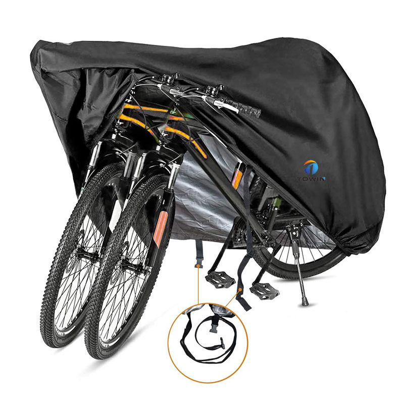 Outdoor Waterproof UV Protection Polyester Tear Resistant Dust Bike Cover Heavy Duty Bicycle Cover for All-Season