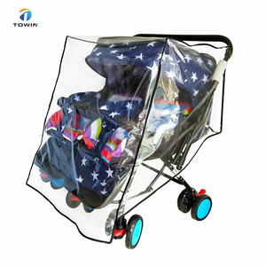 Weather Shield for Double Stroller Raincoat Universal Size Side by Side Baby Umbrella Stroller Rain Cover