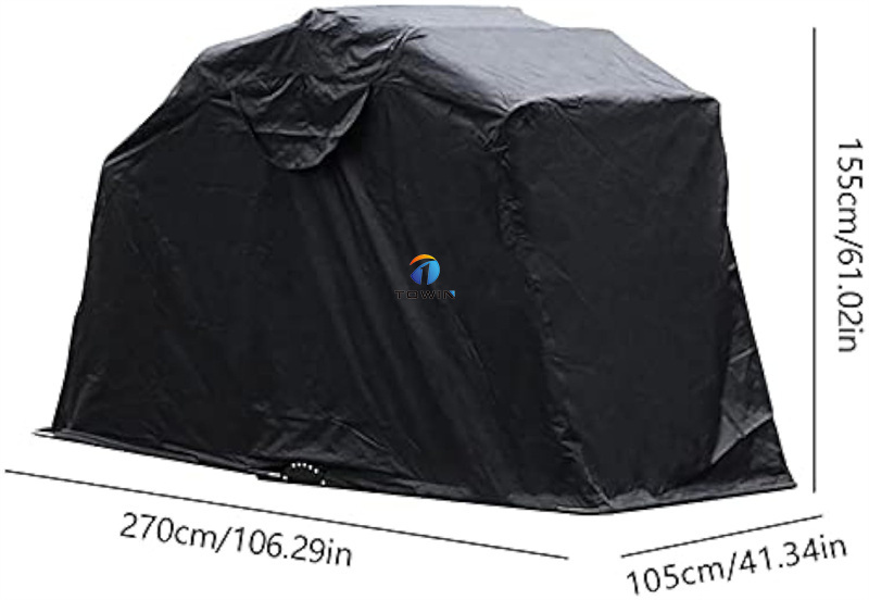 Motorcycle Shelter Shed Outdoor 600D With PU Coating Motorcycle Tent Folding Cover Motorcycle Garage