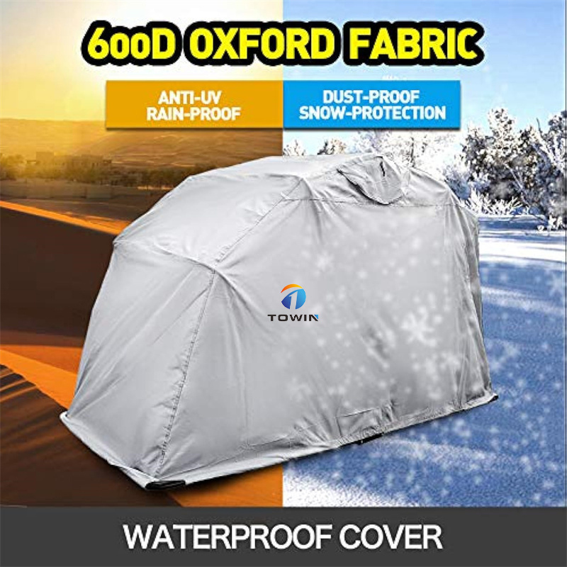 Folding Motorcycle Cover Shelter Motorbike Garage Canopy Tent Garage Foldable Motorcycle Shelter