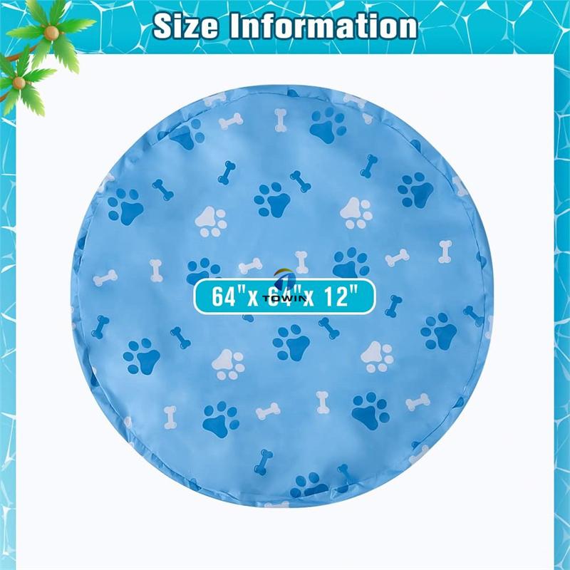 Pet dogs Foldable Swimming pool covers with waterproof fabric for ground tub cover canopy