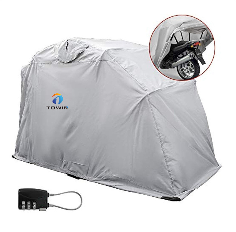 Folding Motorcycle Cover Shelter Motorbike Garage Canopy Tent Garage Foldable Motorcycle Shelter