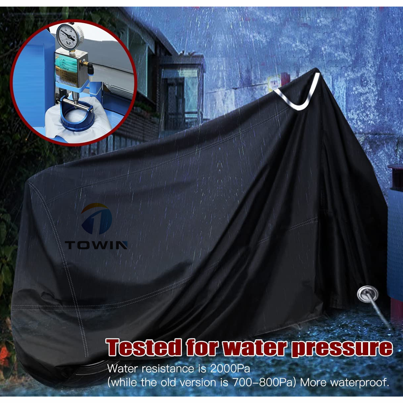 Outdoor Waterproof UV Protection Polyester Tear Resistant Dust Bike Cover Heavy Duty Bicycle Cover for All-Season