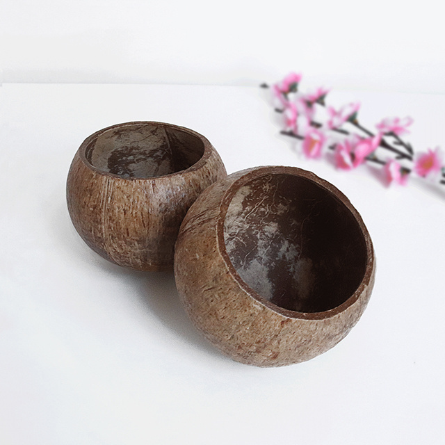 wholesale 100% Natural coconut shell bowl for candles