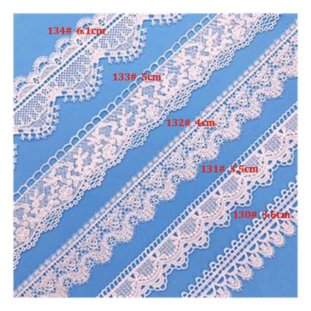 wholesale High Quality Chinese Factory Direct Prices Milk Silk White Guipure Trimming Lace embroidery designs