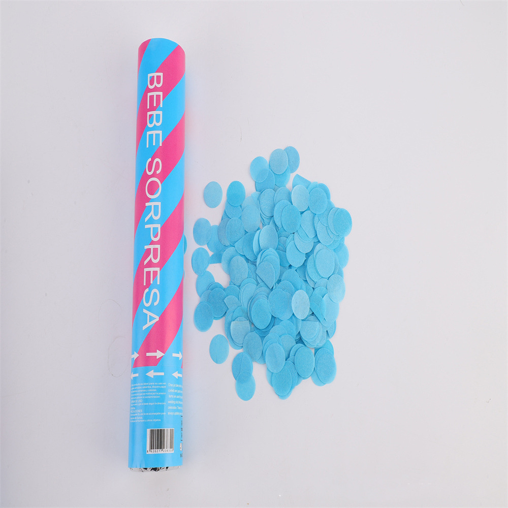 Hot Sale Blue And Pink Gender Reveal Party Popper Baby Shower Decoration Confetti Cannon