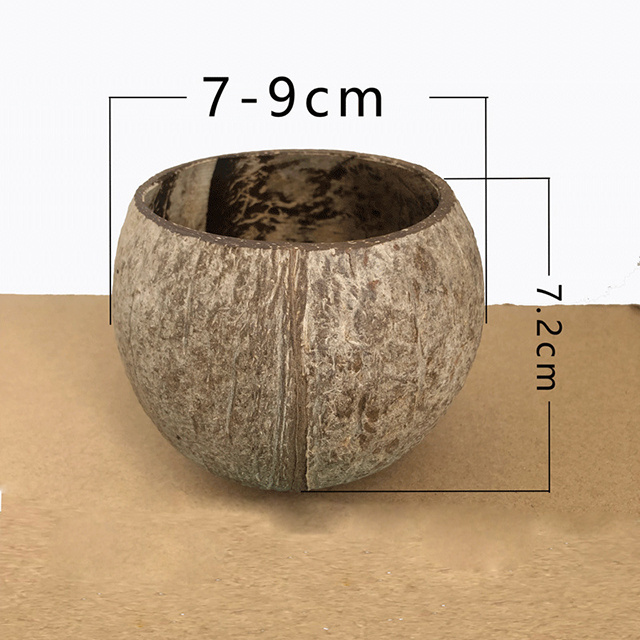 wholesale 100% Natural coconut shell bowl for candles