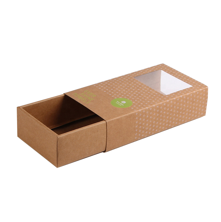 Custom folding paper box tea bags packaging box kraft paper slide drawer gift box for soap sock towel packaging