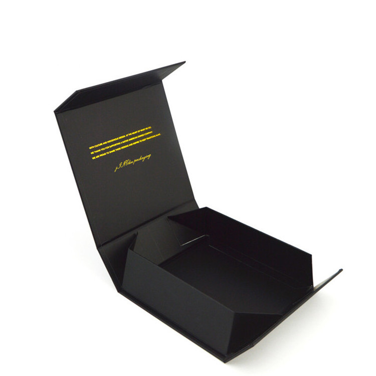 Hair Extension Cardboard Gift Box with Satin Wigs Black Magnetic Flip Makeup Box Packaging Bow for Christmas Tea Clothes Watch