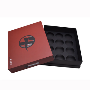 Luxury Personnalisable Logo Golf Accessories Golf Balls Packaging Box Recycled Paper Packaging Golf Gift Sets Box With Dividers