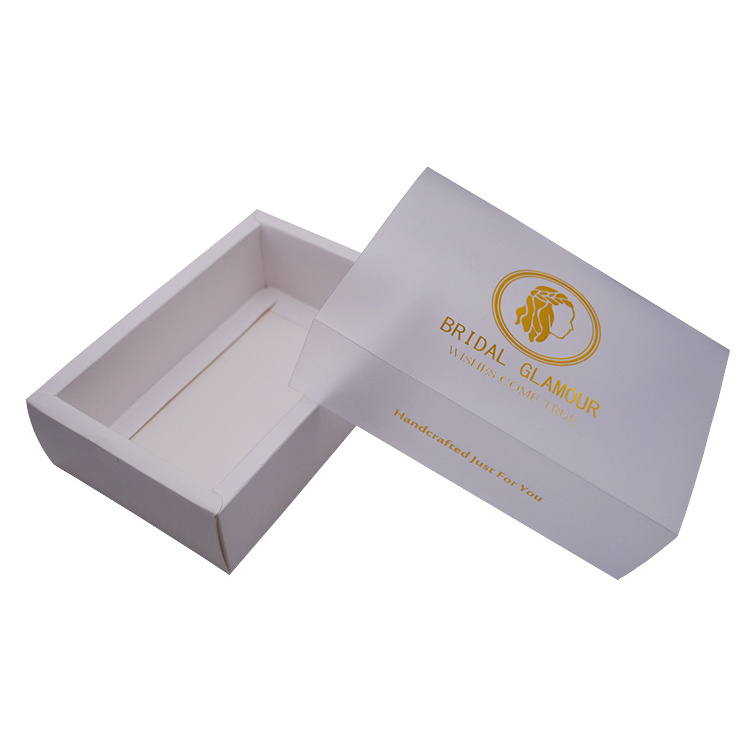 Custom folding paper box tea bags packaging box kraft paper slide drawer gift box for soap sock towel packaging