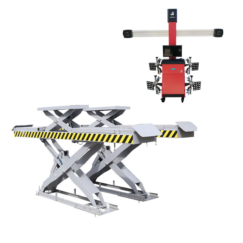 In Ground scissor lift+ Four wheel aligner alignment stand with Factory price