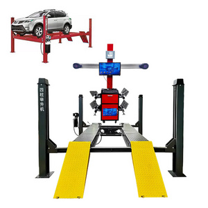 tire changer combo car garage equipment 3D car wheel alignment one station auto service machine and tools