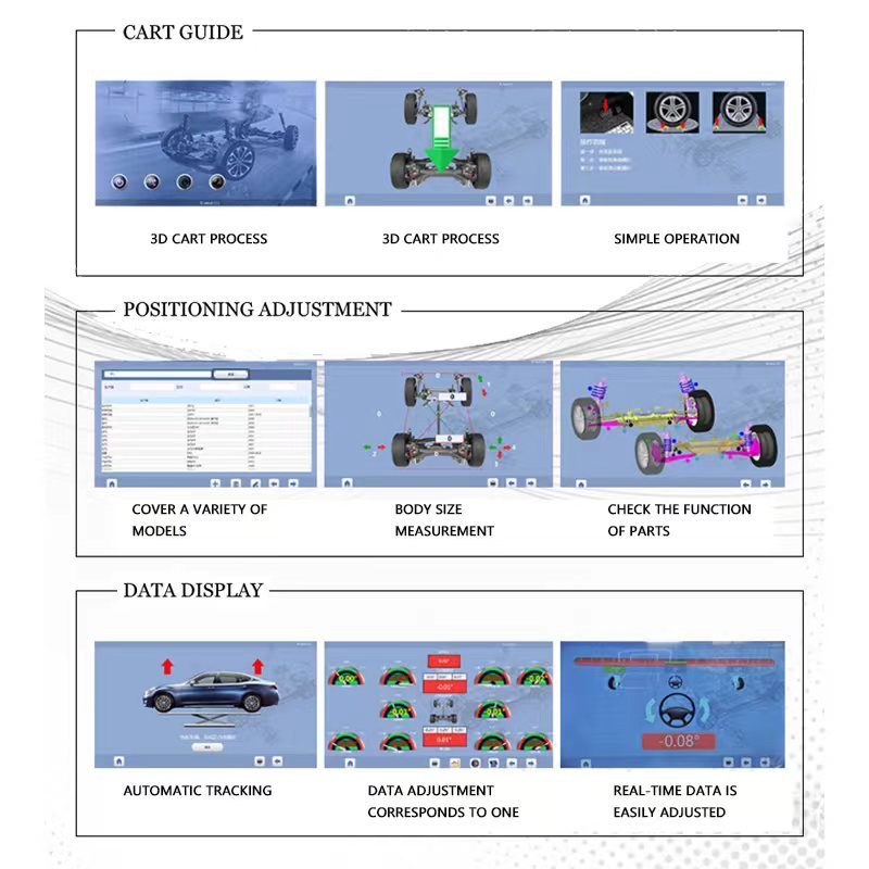 tire changer combo car garage equipment 3D car wheel alignment one station auto service machine and tools