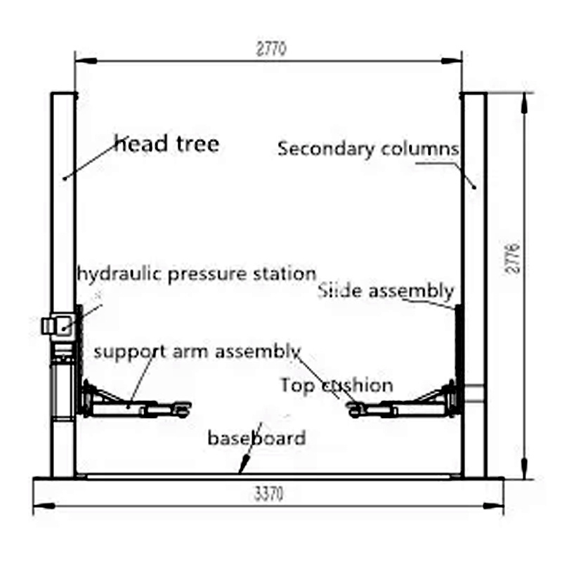 tire changer combo car garage equipment 3D car wheel alignment 2 post lift  4T car lifter hydraulic