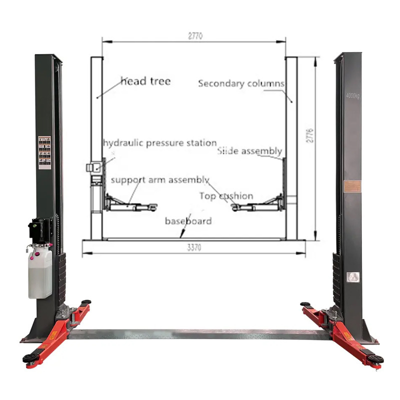 tire changer combo car garage equipment 3D car wheel alignment 2 post lift  4T car lifter hydraulic