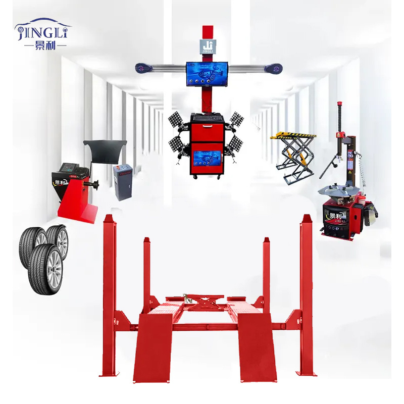 A full set of car lift the front 3d wheel alignment machine wheel four-wheel positioning equipment  for sale