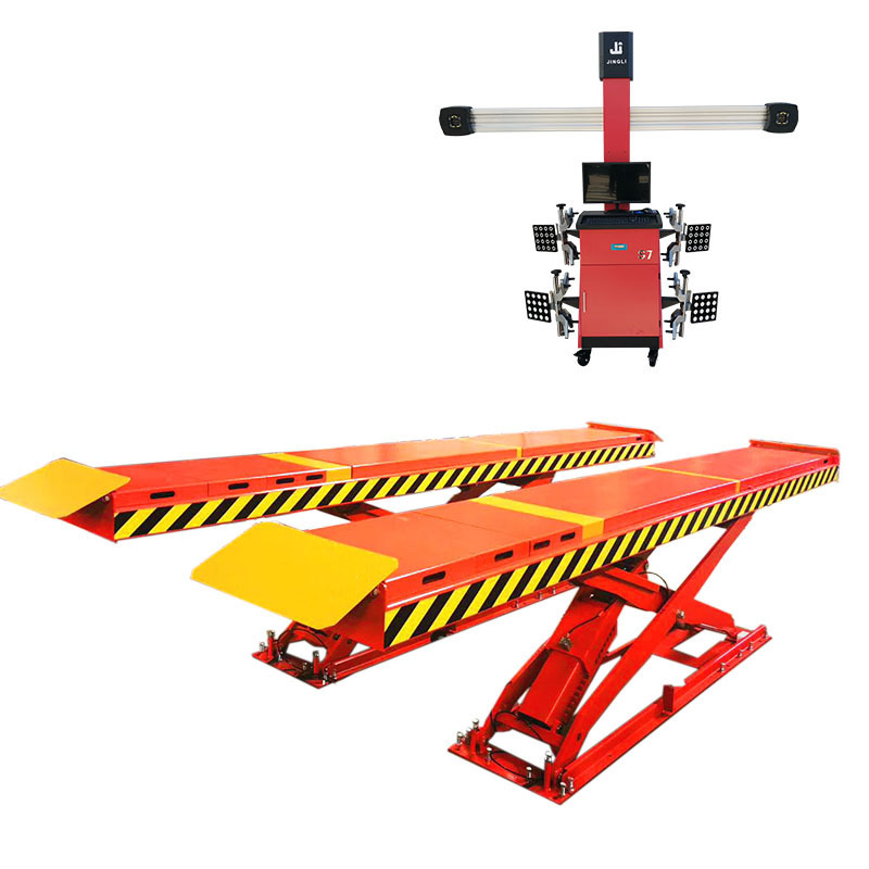 OEM Double Level Big Scissor Lift /Wheel Alignment Scissor in Ground Auto Car Scissor Lift