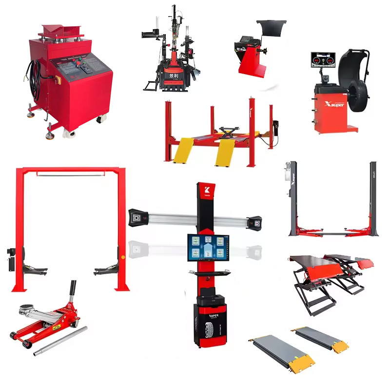 A full set of Vehicle equipment hydraulic 2 post car lift 4 post car lift scissor lift  for 3d wheel alignment