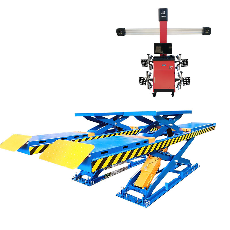 OEM Double Level Big Scissor Lift /Wheel Alignment Scissor in Ground Auto Car Scissor Lift