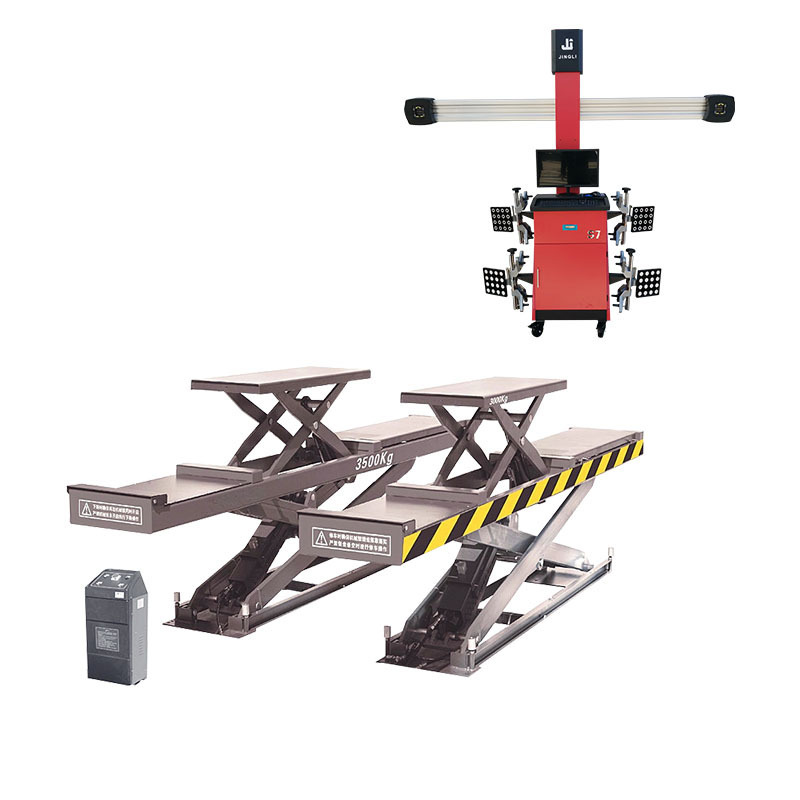 In Ground scissor lift+ Four wheel aligner alignment stand with Factory price