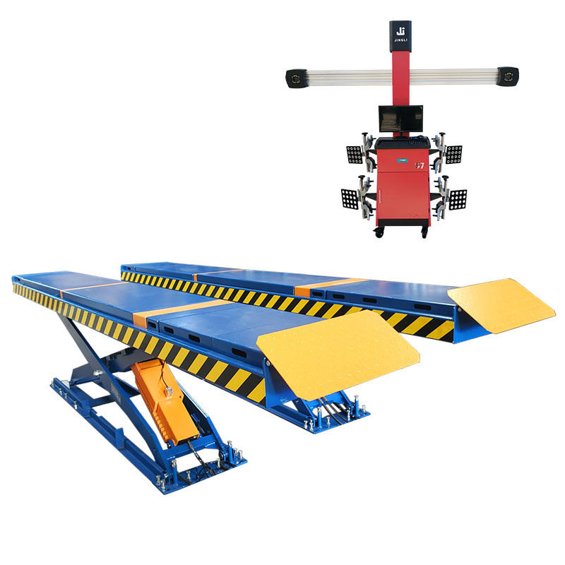 In Ground scissor lift+ Four wheel aligner alignment stand with Factory price