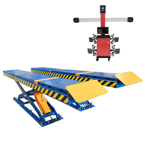 In Ground scissor lift+ Four wheel aligner alignment stand with Factory price