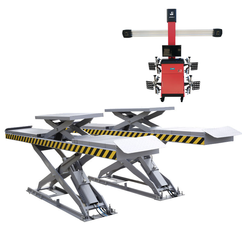 OEM Double Level Big Scissor Lift /Wheel Alignment Scissor in Ground Auto Car Scissor Lift