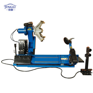 heavy duty tyre changer for large vehicle wheel repair maintenance