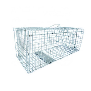 Large Two Doors Humane Metal Wire Live Wild Animal Trap Cage Trap