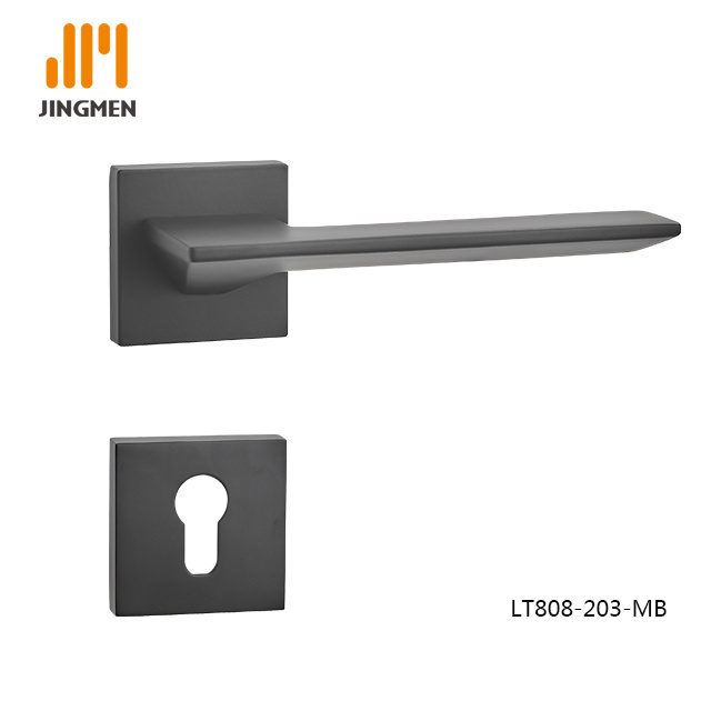 Newly developed and designed indoor silent bathroom square door handle lock